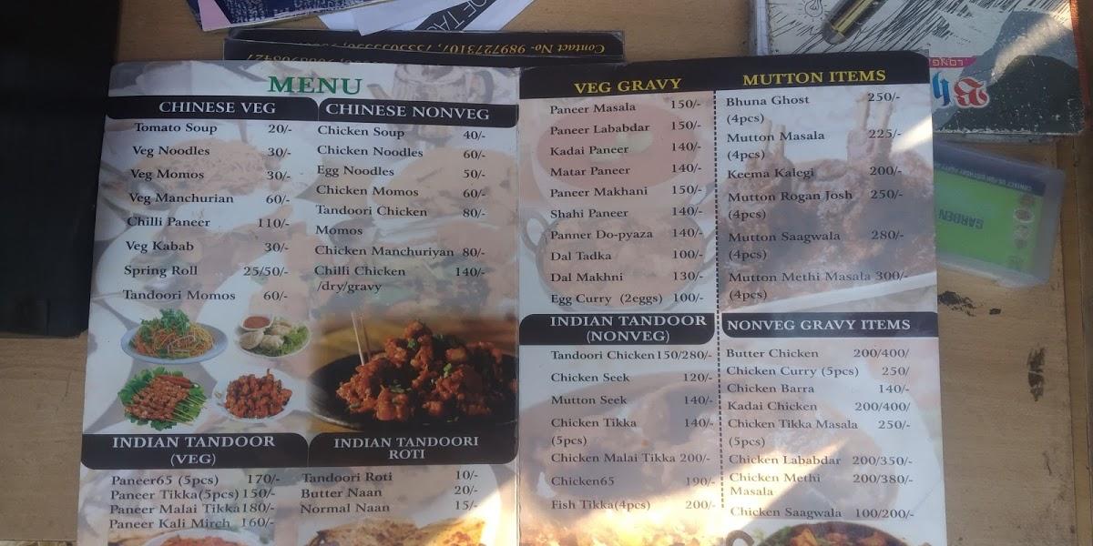 Menu at Garden of Taste, Dehradun