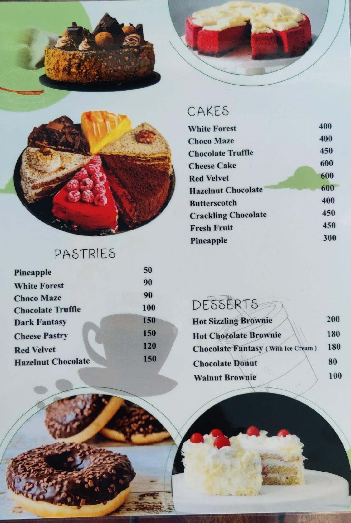 Green sugar menu