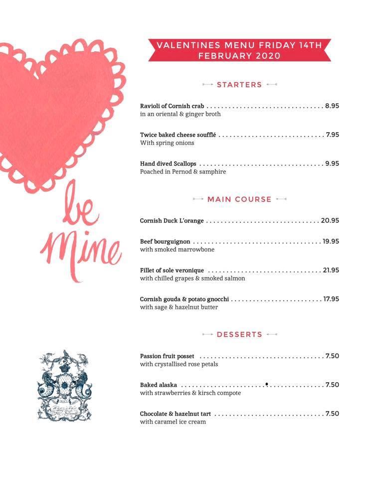 Menu at The Falmouth Arms pub & bar, Ladock