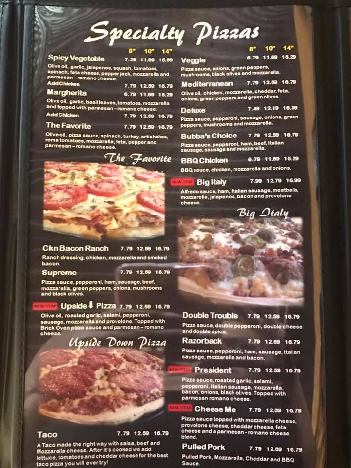 Menu at La Torcia Brick Oven Pizza - Hernando pizzeria, Hernando