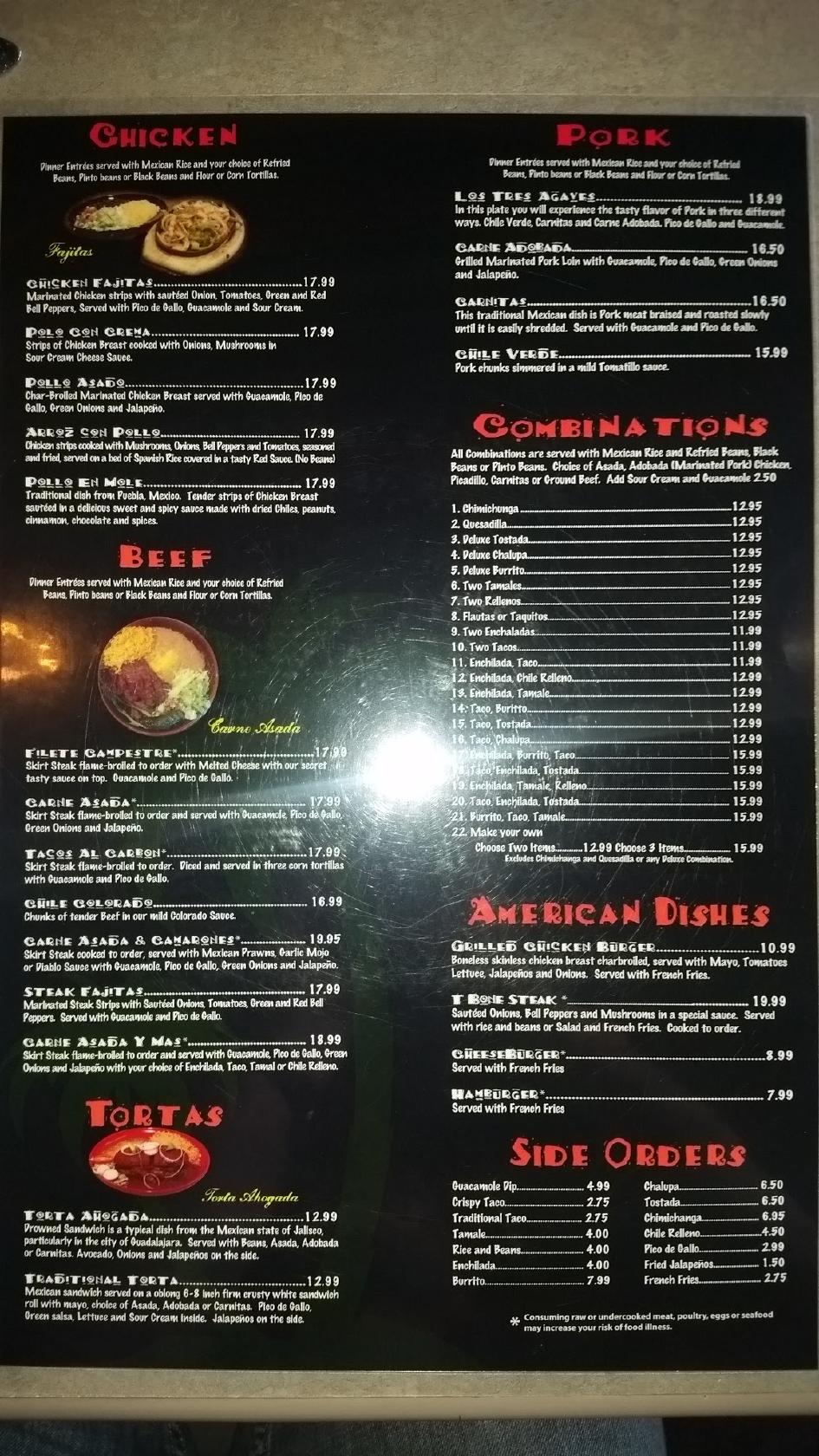 Menu at Taqueria El Rey 2.0 pub & bar, Port Orchard