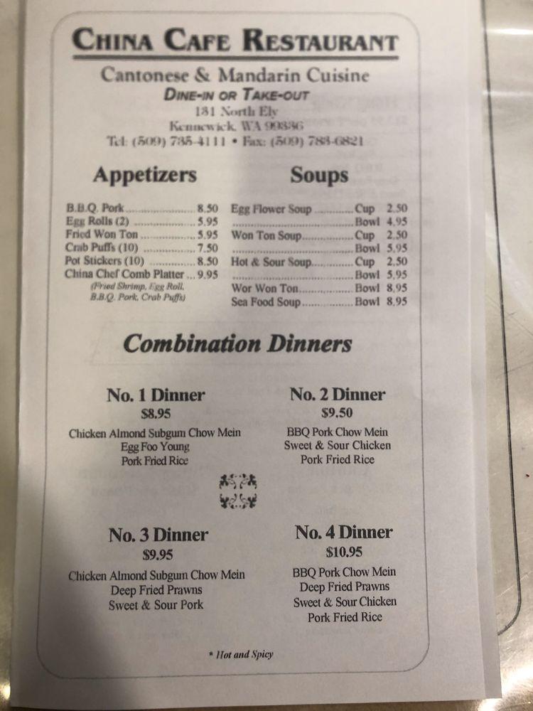 Menu at Restaurant AZ Section, Kennewick