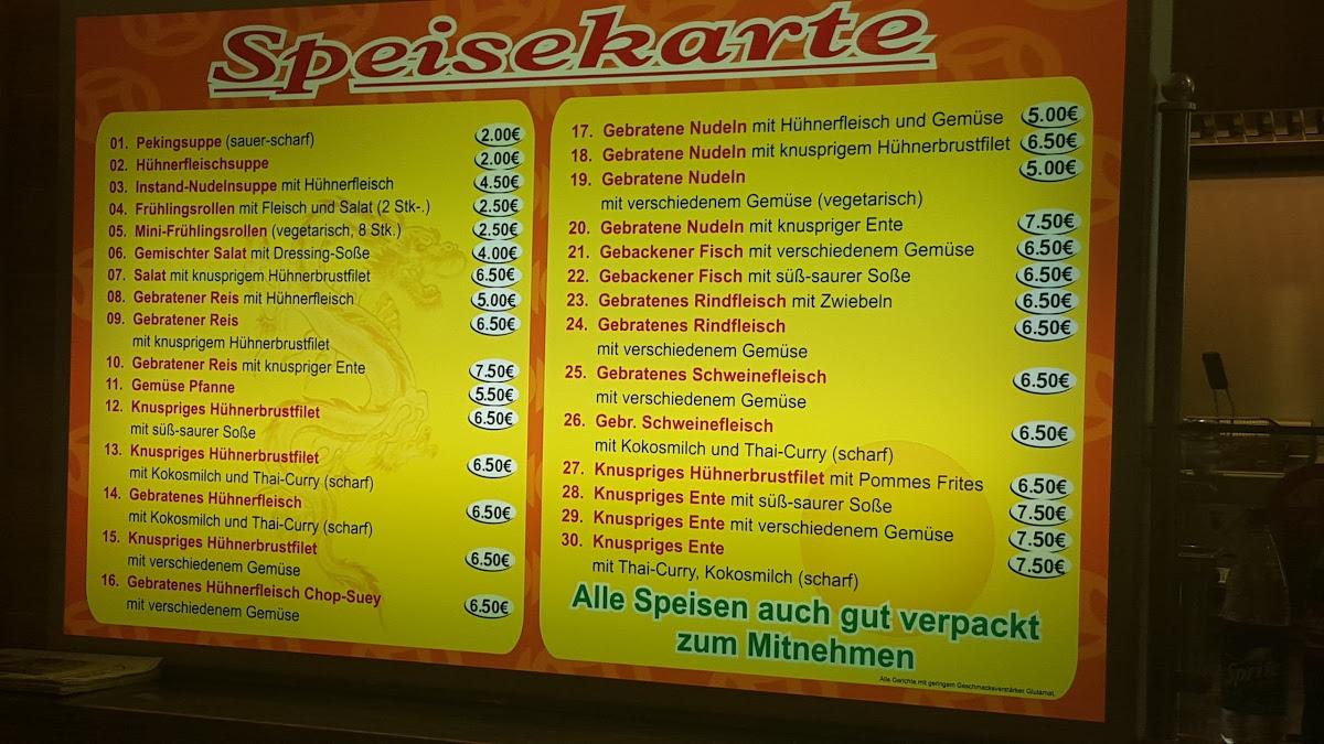 Speisekarte von Asia Bistro Express restaurant, Jena