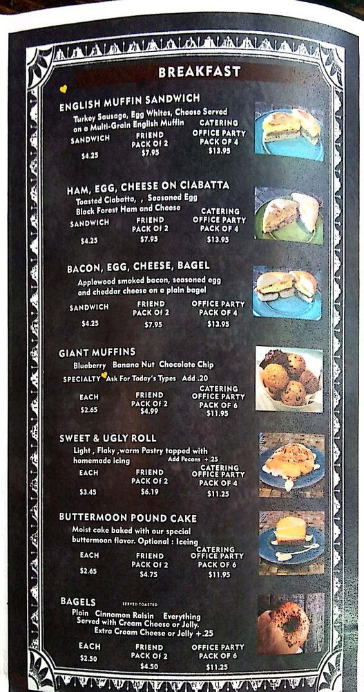 Menu at Ugly Mug Coffee Cafe and Roastery, Nashville