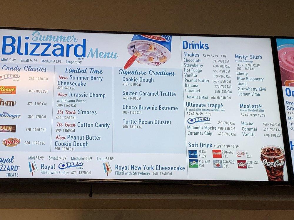 Menu at Dairy Queen Grill & Chill fast food, Dale City, Dale Blvd