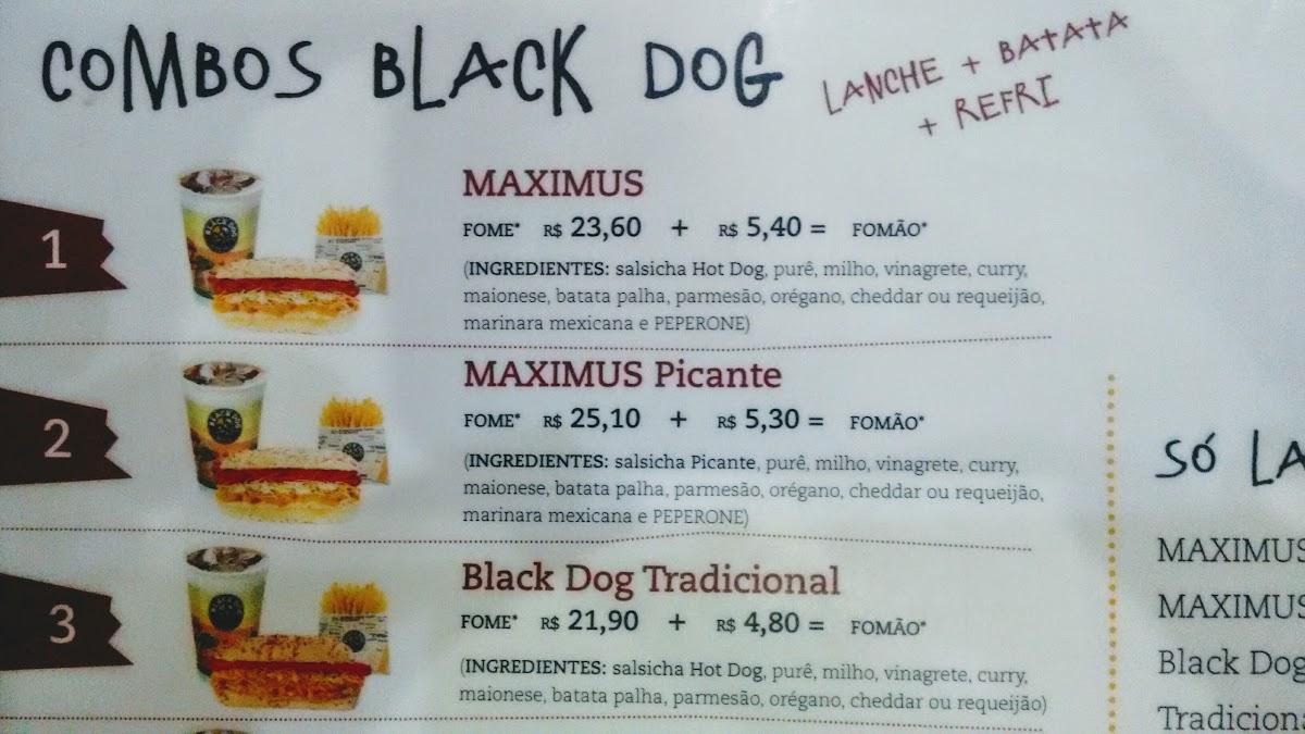 Black Dog Praça cardápio