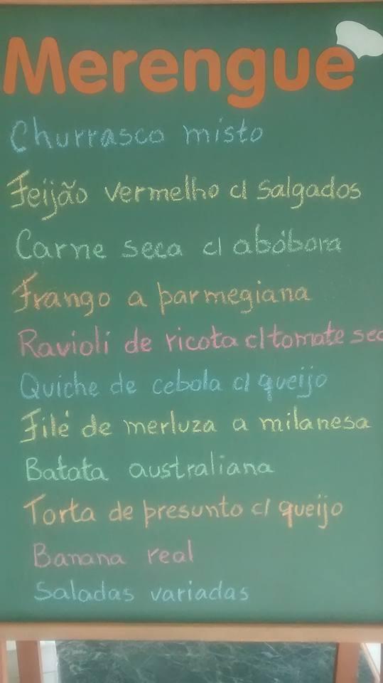 Restaurante Merengue cardápio