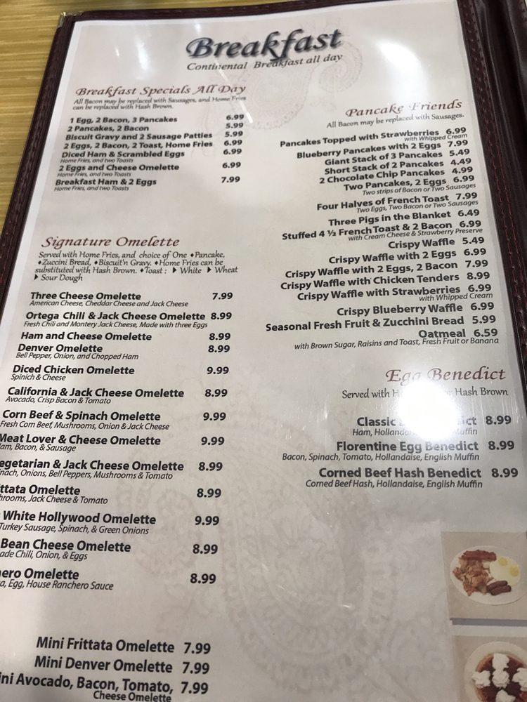 Menu at Silver Spoon Restaurant, Glendora