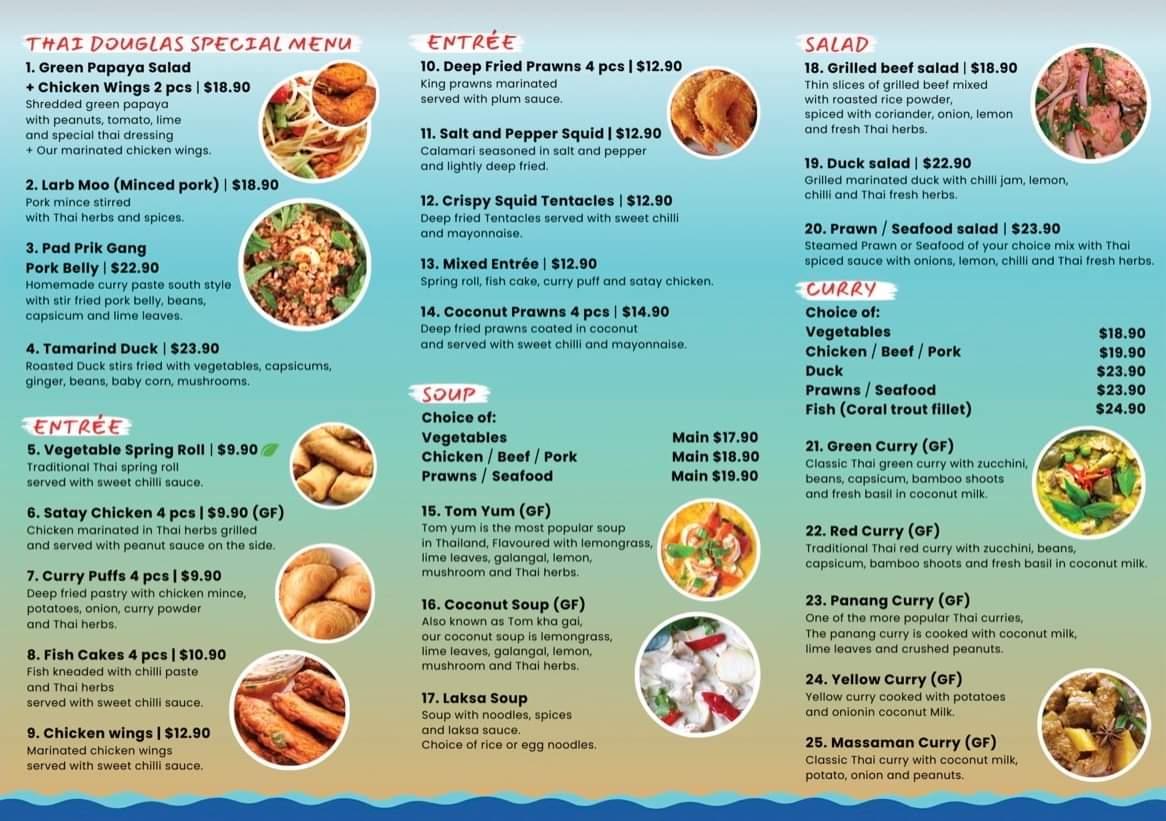 menu-at-thai-douglas-restaurant-port-douglas