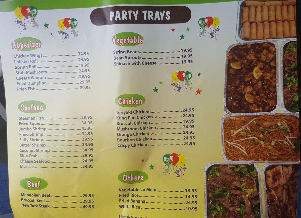 Menu at New Century Buffet restaurant, El Cajon