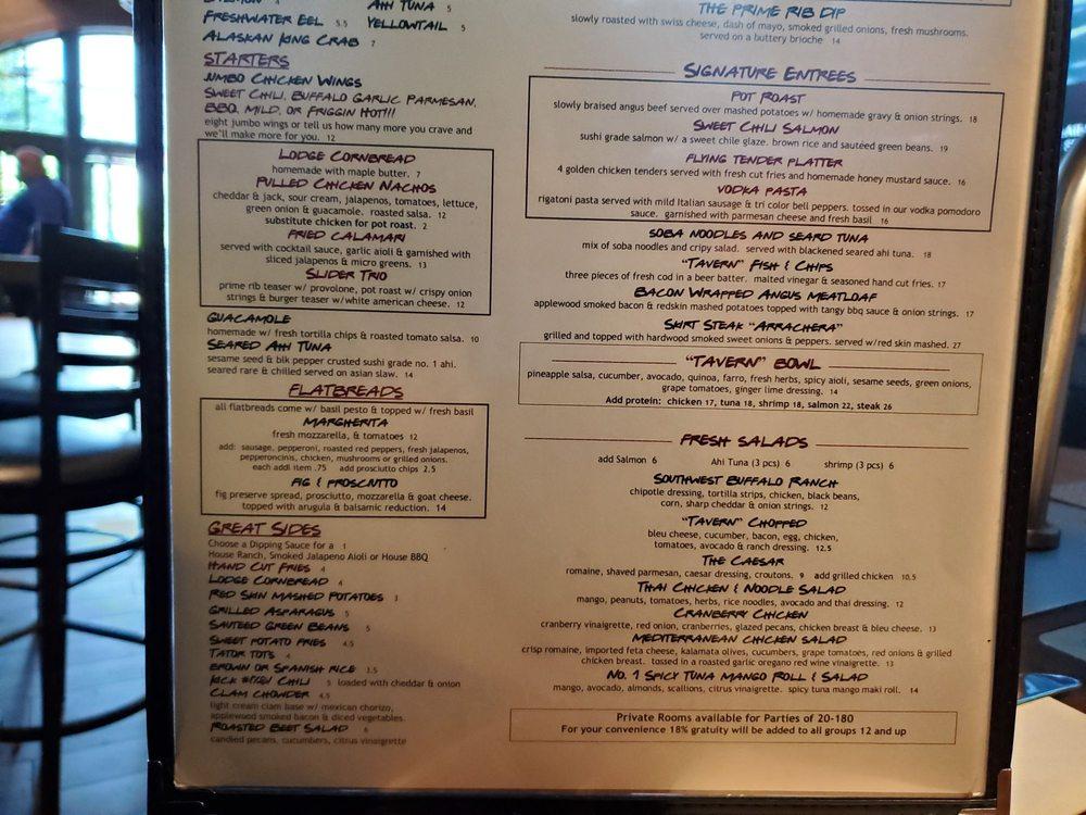 Menu At Westwood Tavern Pub And Bar Schaumburg 9139