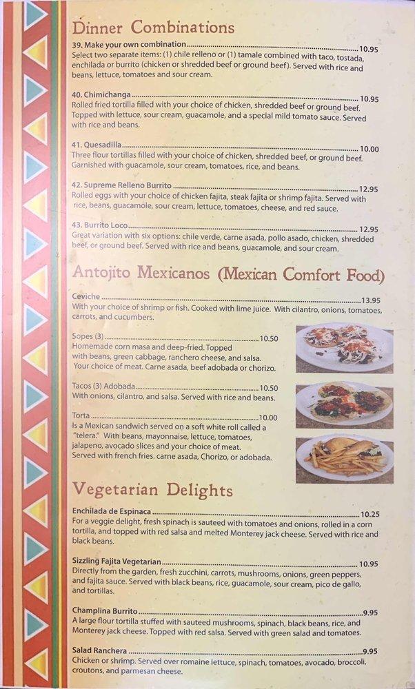 Menu at Las Delicias pub & bar, Sheridan