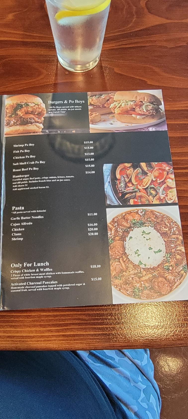 Menu at Jellyfish Seafood Bar, Gilroy