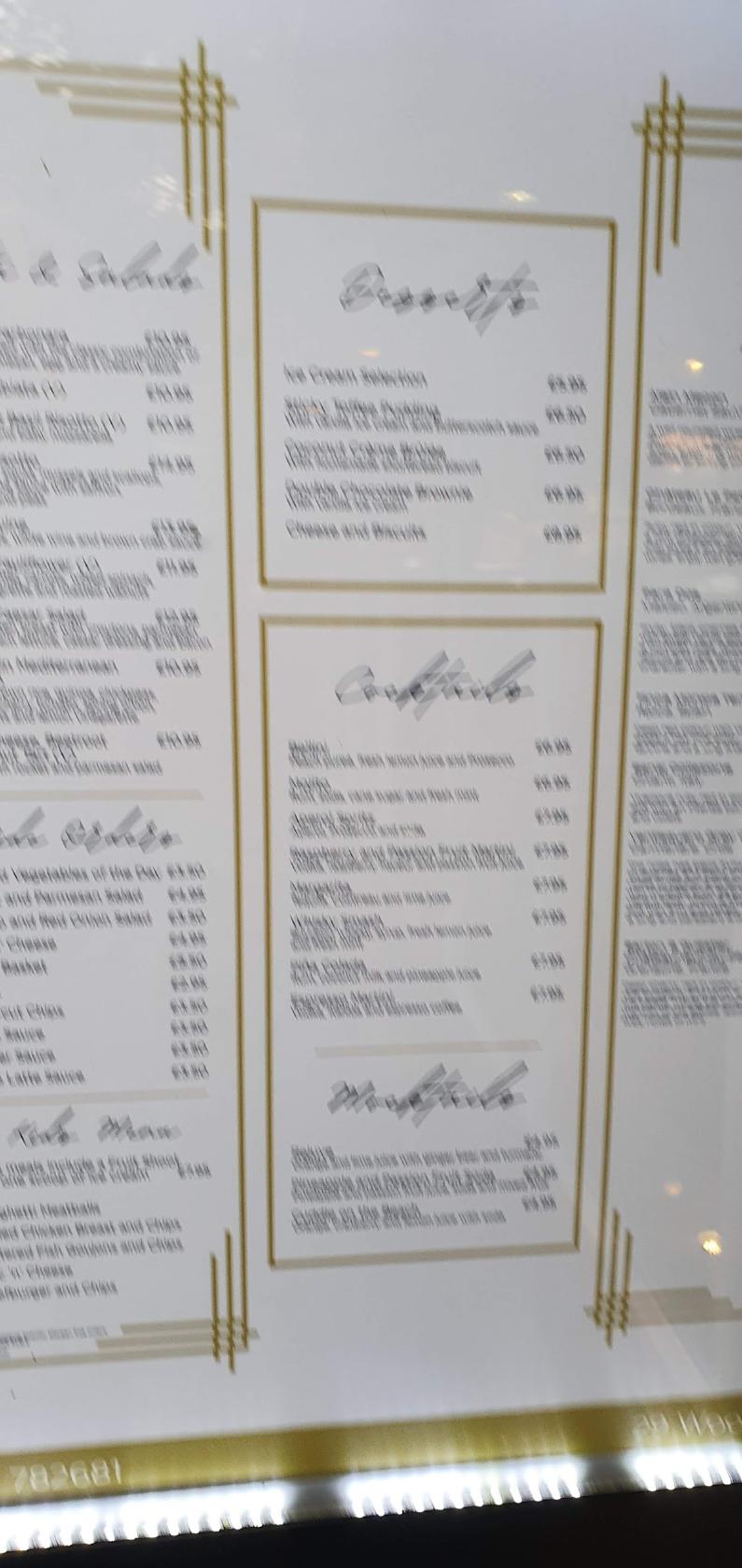 Menu at Le Patio Restaurant & Bar, Lytham Saint Annes