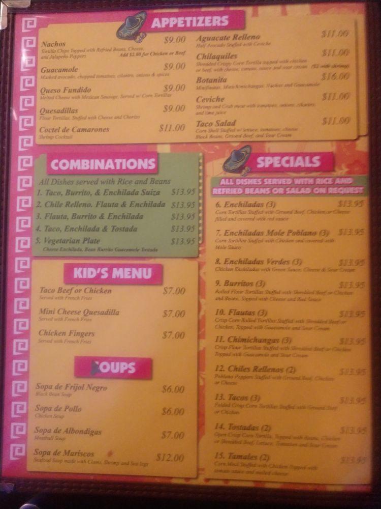 Menu at Tua Cocina restaurant, Blauvelt