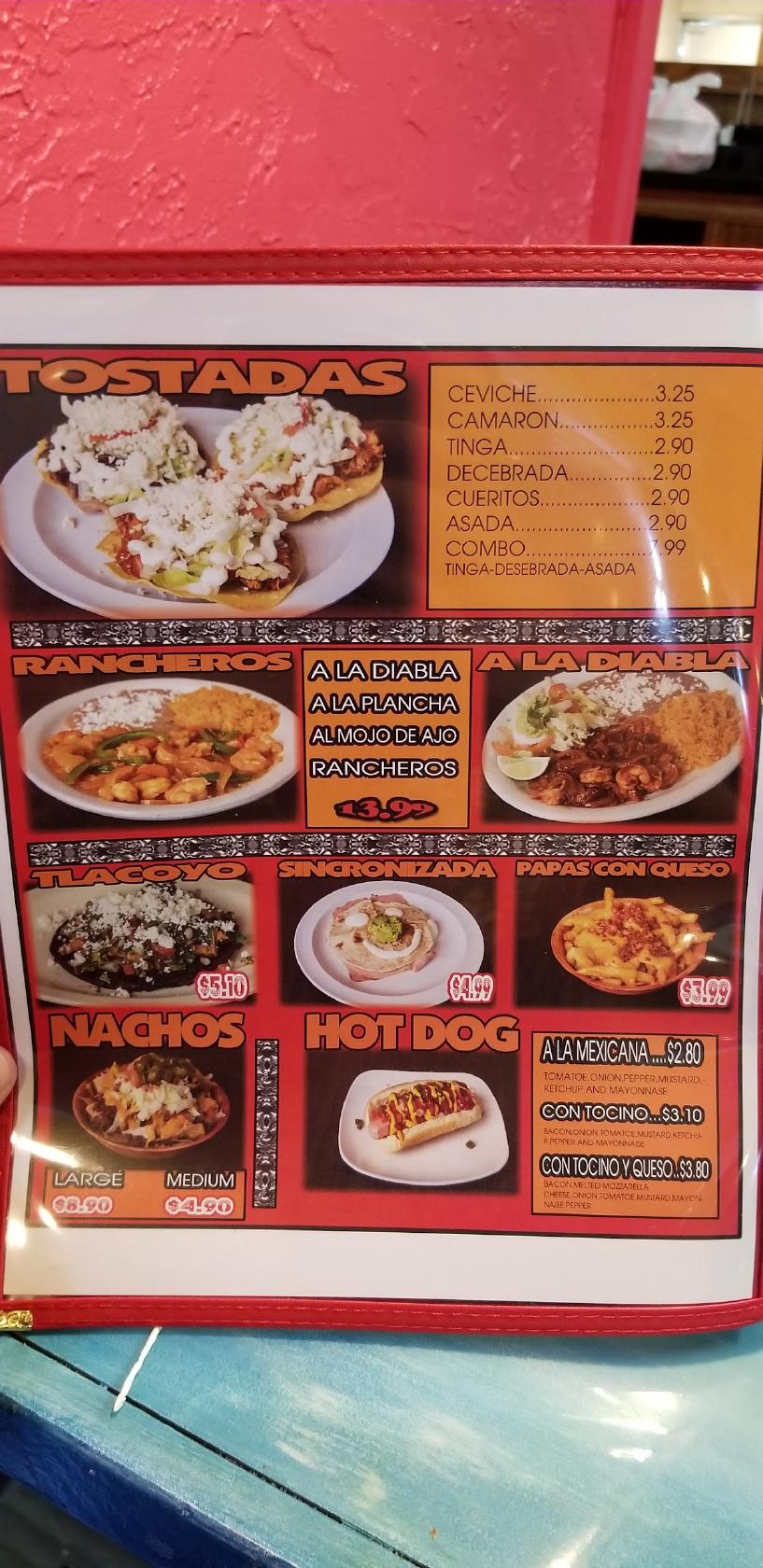 Carta del restaurante El Cuñado Mexican Cuisine, Rogers