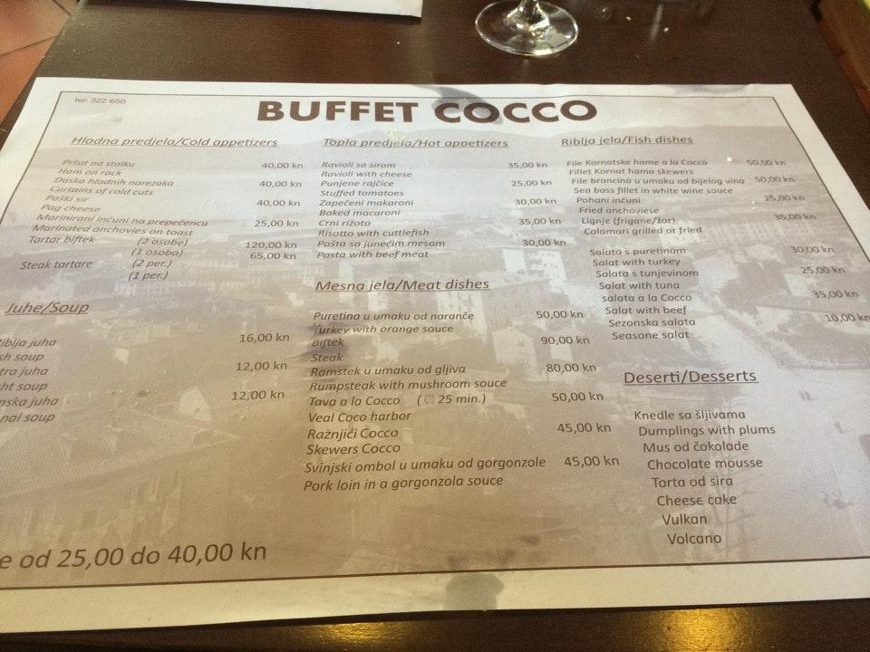 Menu di Cocco 