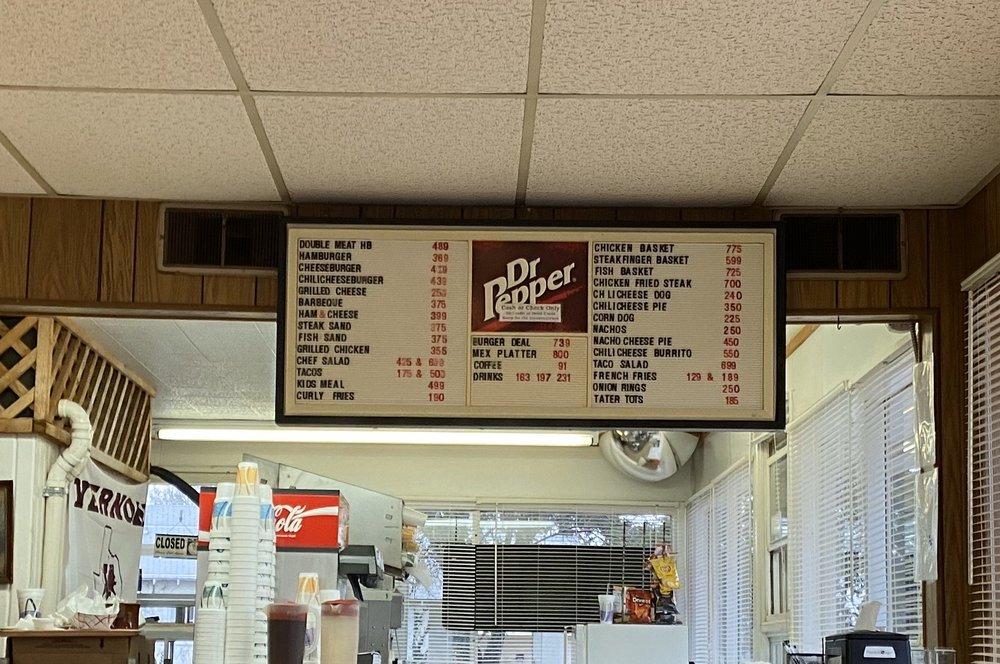 Menu at Fred's Corner Grille restaurant, Vernon