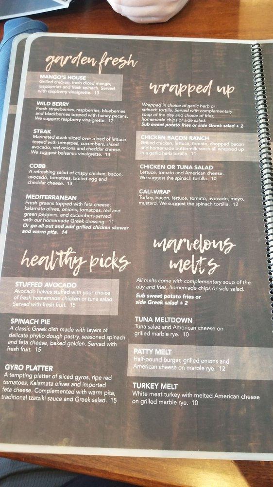 Menu at Mango's Breakfast and Brunch Southlake restaurant, Southlake