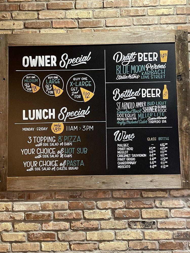 Menu at Crust Pizza Co. Louetta pizzeria, Houston, Louetta Rd
