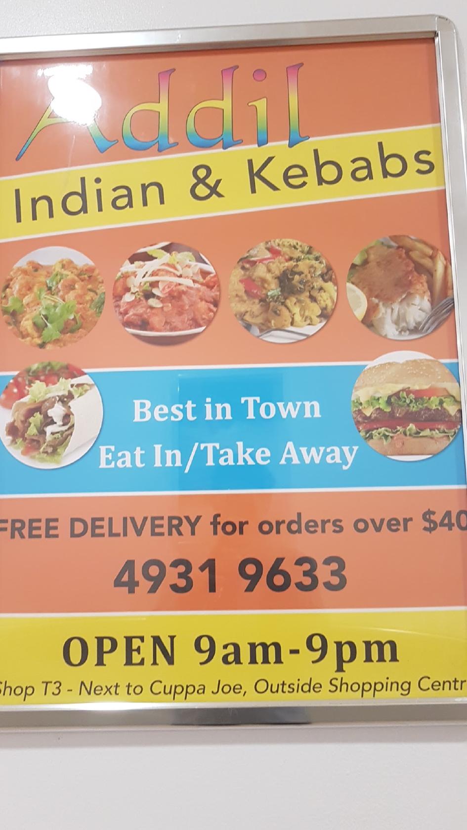 Addil Indian & Kebab Restaurant in Rutherford - Restaurant menu and reviews