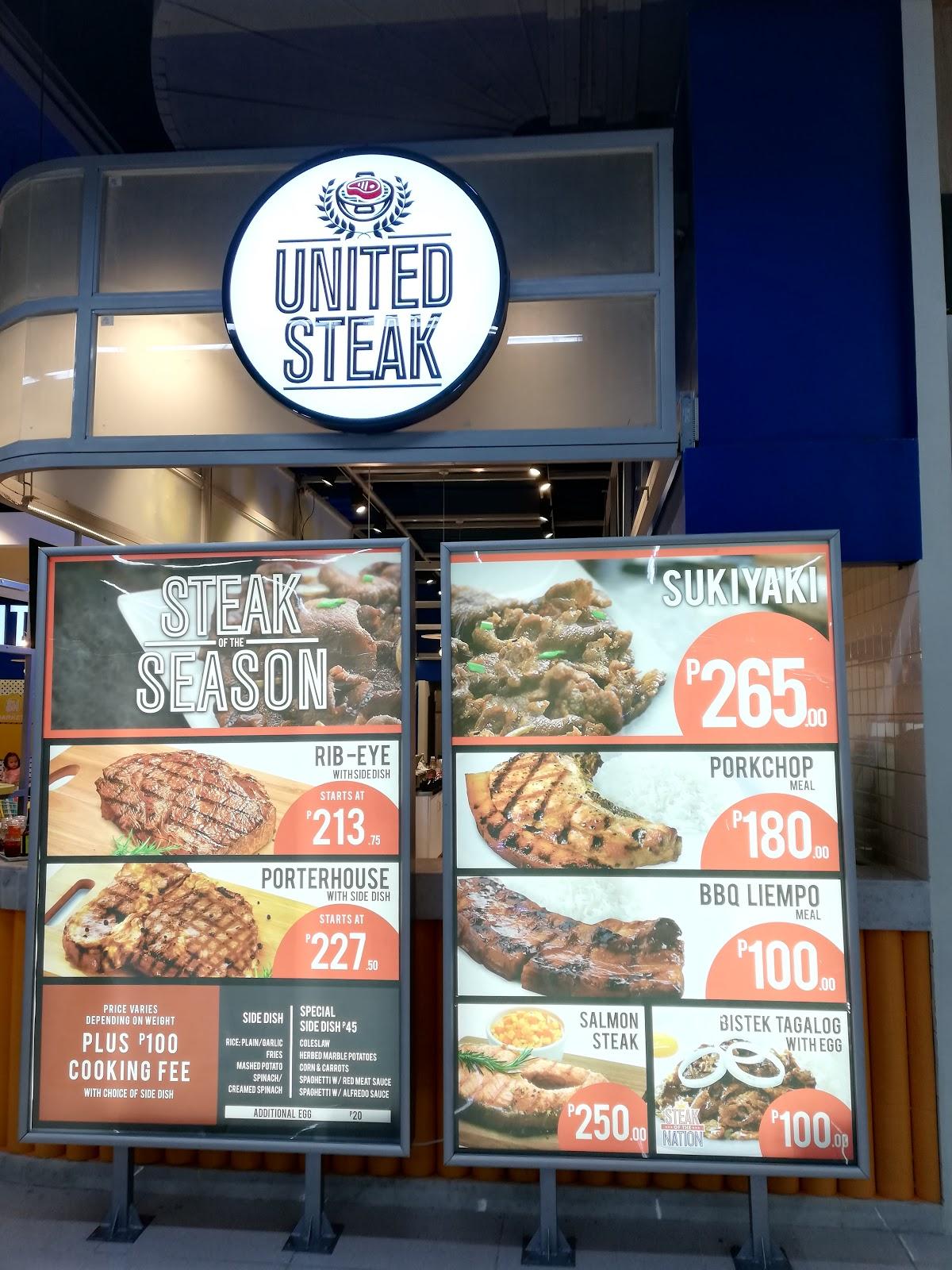 Menu at SM Markets Eats! restaurant, Taguig