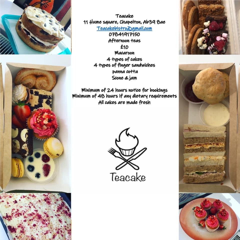 Menu at Teacake cafe, Newtonhill, 11 Hume Square