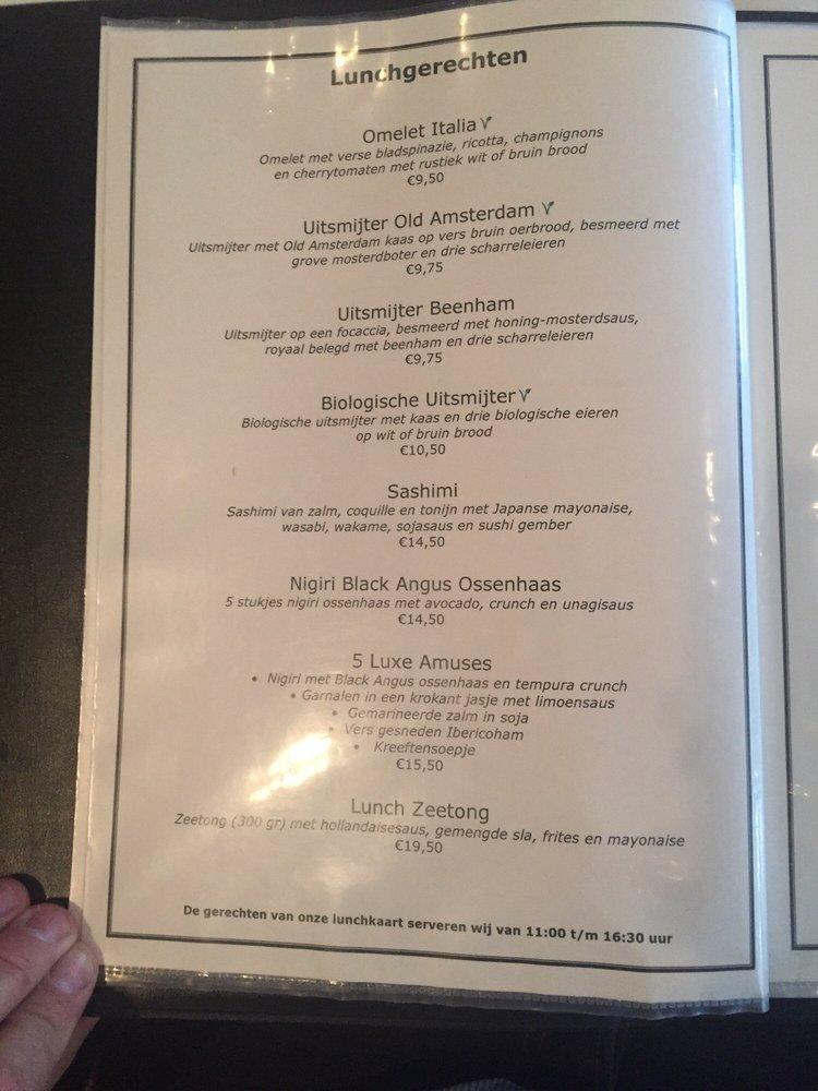 Menu at Van der Valk Hotel Houten, Houten, Hoofdveste 25