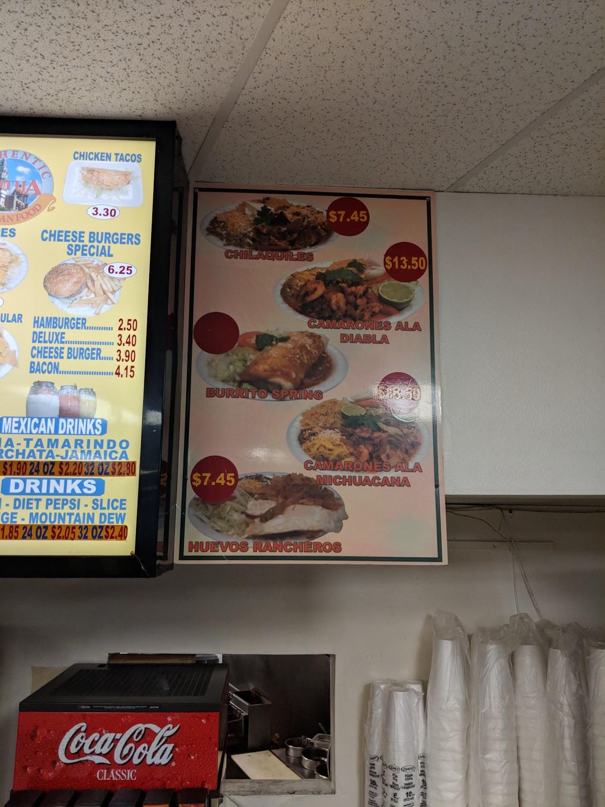 Menu at Kotija Taco Shop Mexican Food restaurant, Escondido