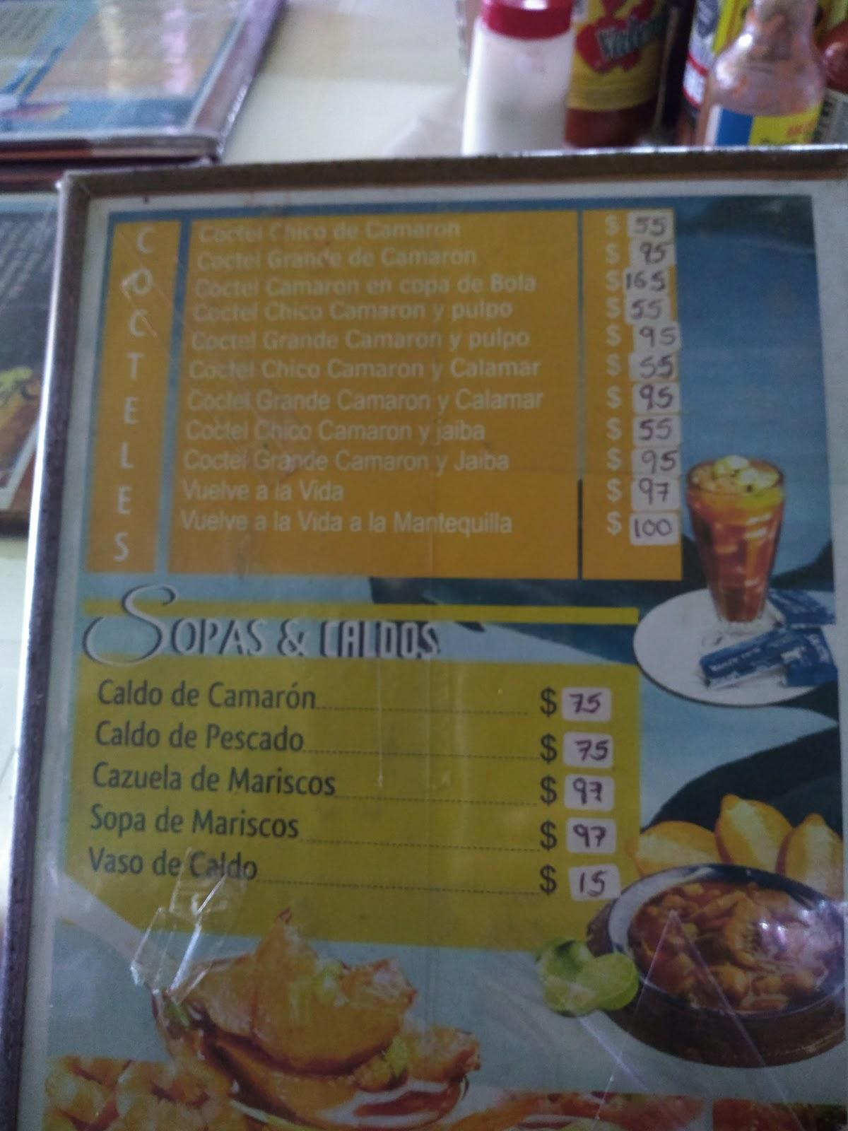 Menu At Mariscos El Delfin Ii Restaurant Tizayuca