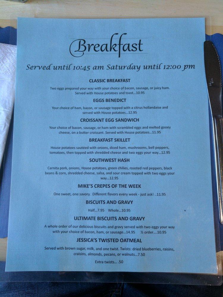 Menu at Charlotte's Restaurant, Kenai