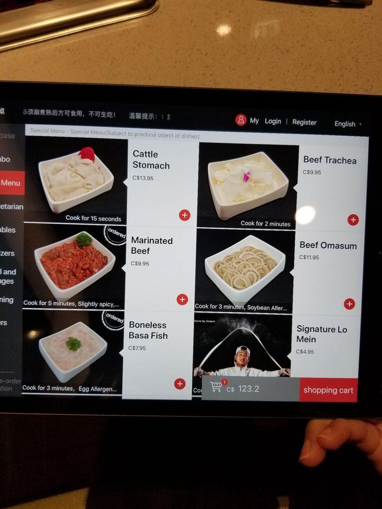 Carta del restaurante Haidilao Hot Pot Markham, Markham