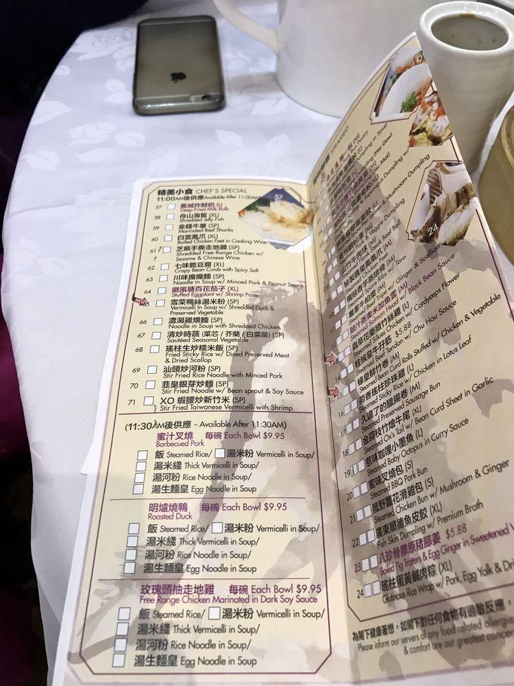 Menu at My Wonderful Kitchen restaurant, Richmond Hill