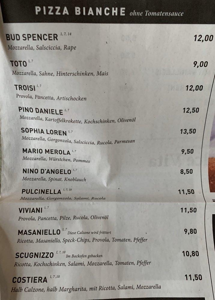 Speisekarte von Piazza Sorrento restaurant, Krefeld
