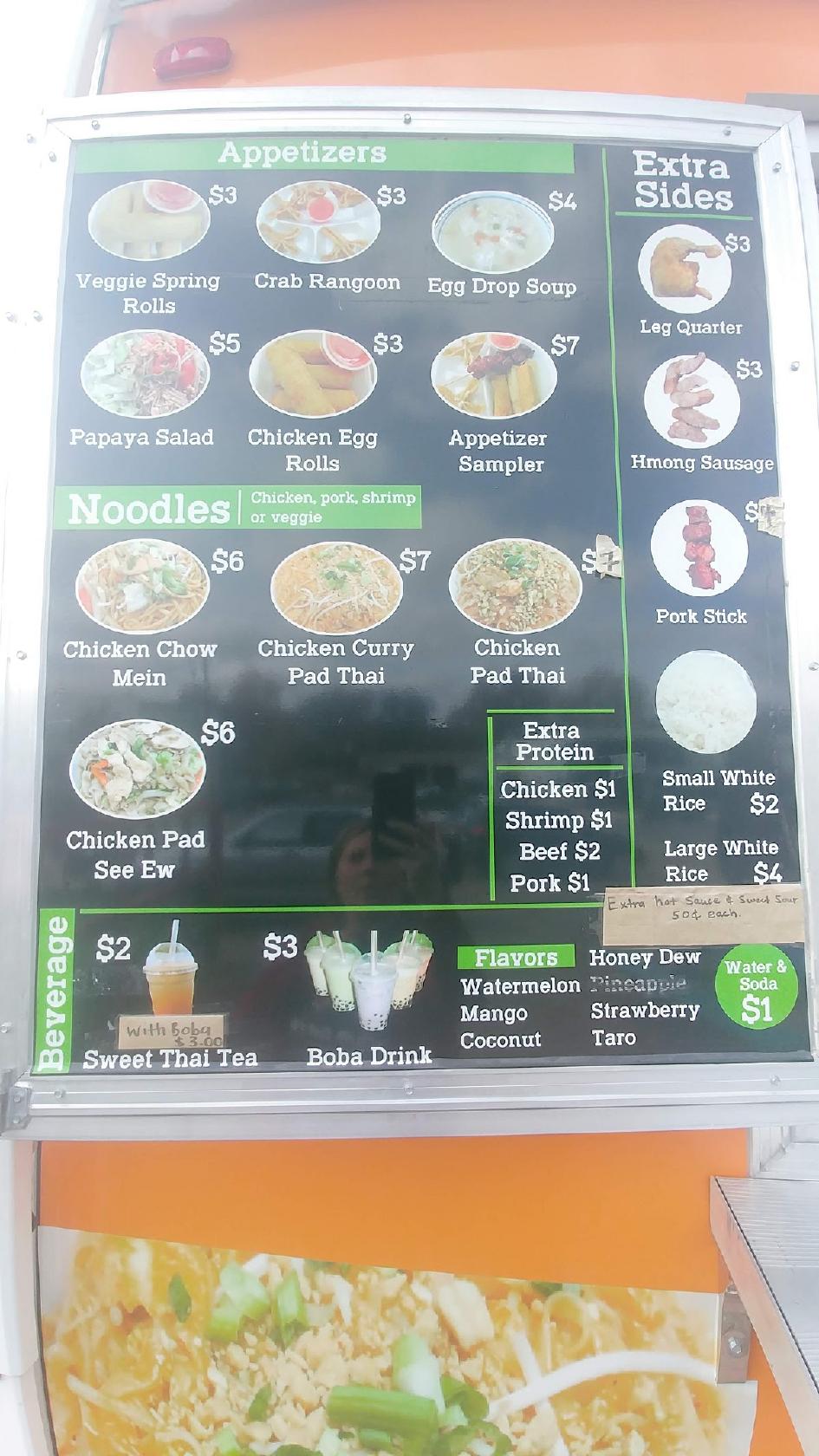 Menu at Chao's Asian and American Foods restaurant, Fayetteville, 617 N