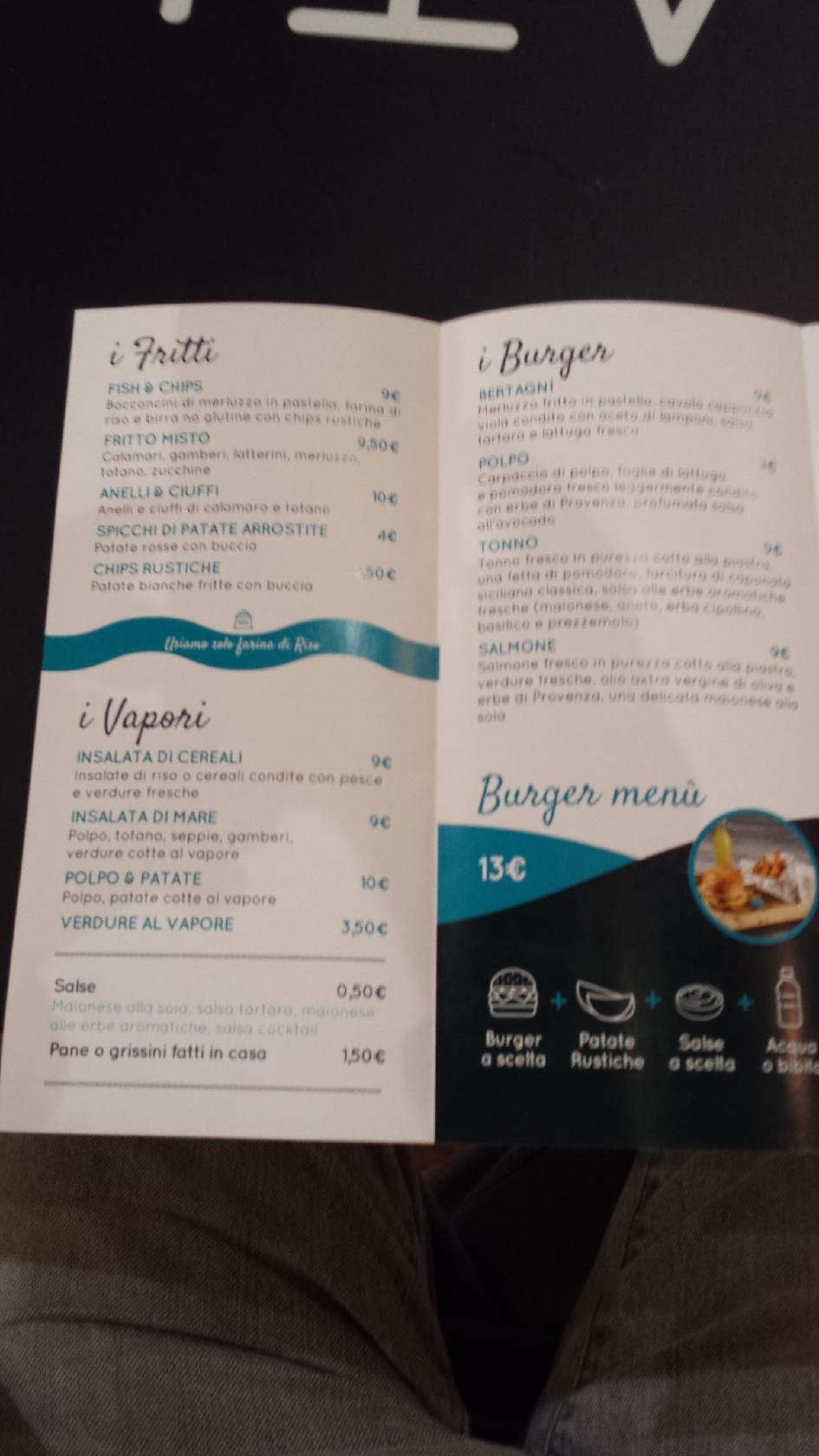 Menu di Eatica 