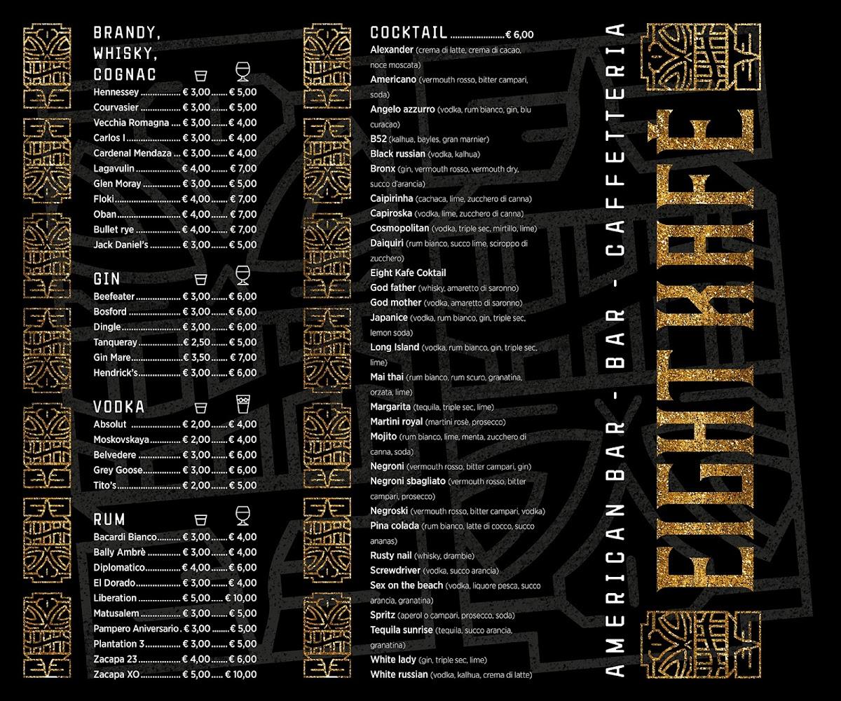 Menu di Eight Kafè 
