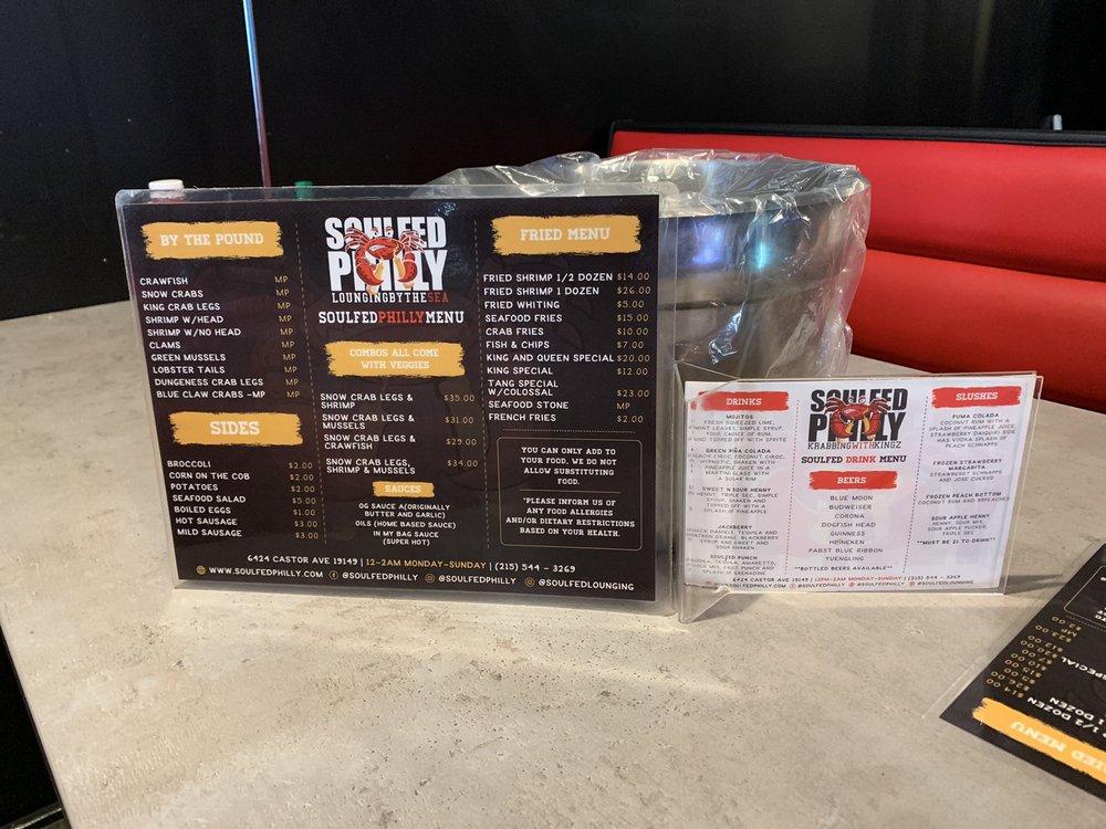 Menu at Culture&Crabs pub & bar, Philadelphia, Castor Ave