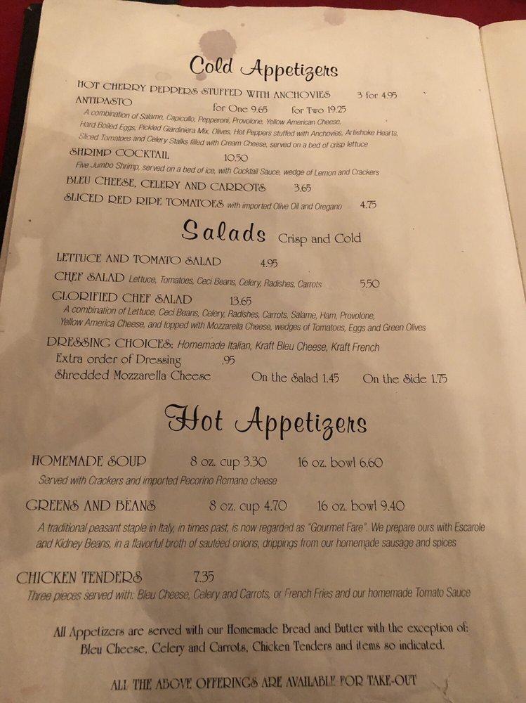 Menu at La Hacienda Ristorante and Pizzeria, Niagara Falls