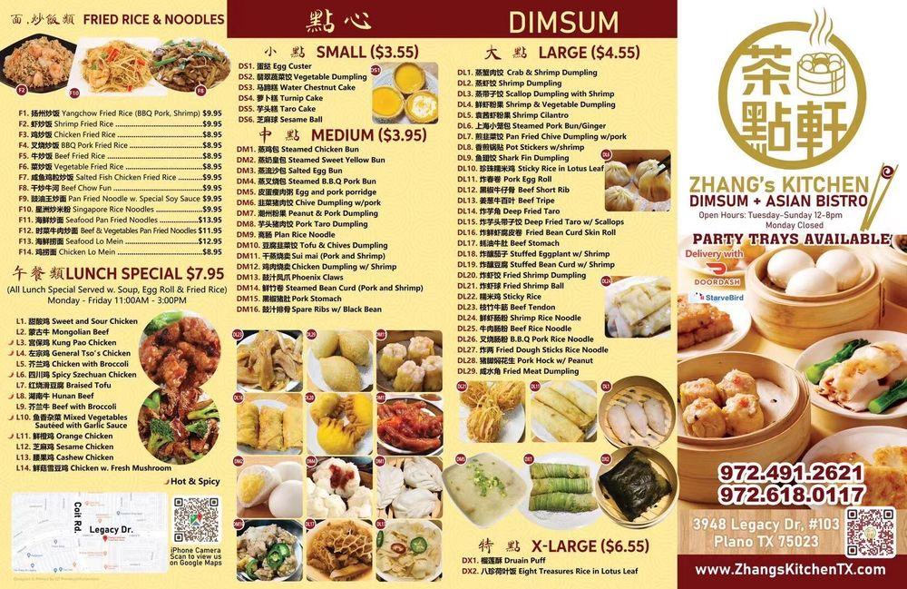 Menu At Zhang S Kitchen Restaurant Plano   R98f Menu Zhangs Kitchen 