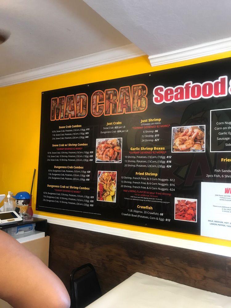 Mad Crab Menu Bridgeton Mo With Prices