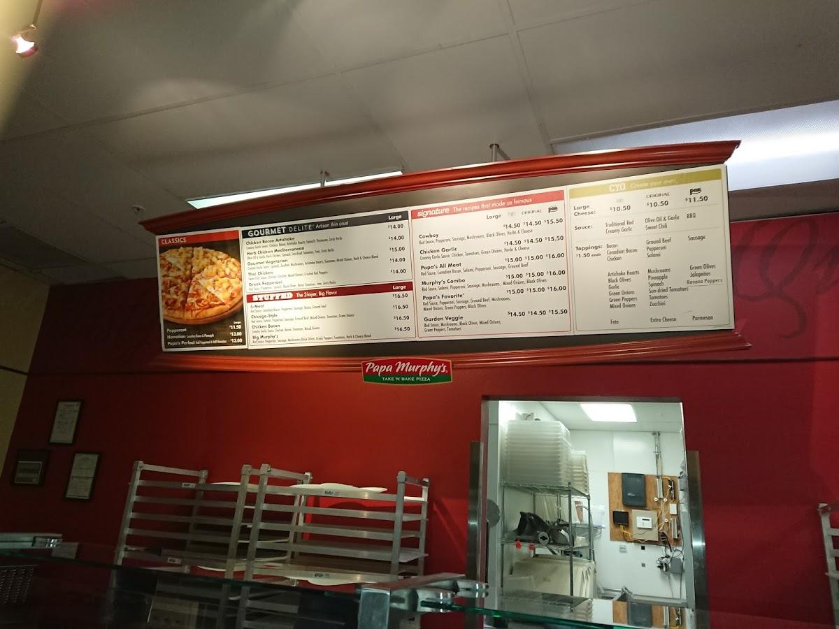 Menu At Papa Murphy S Take N Bake Pizza Pizzeria Lake Havasu City