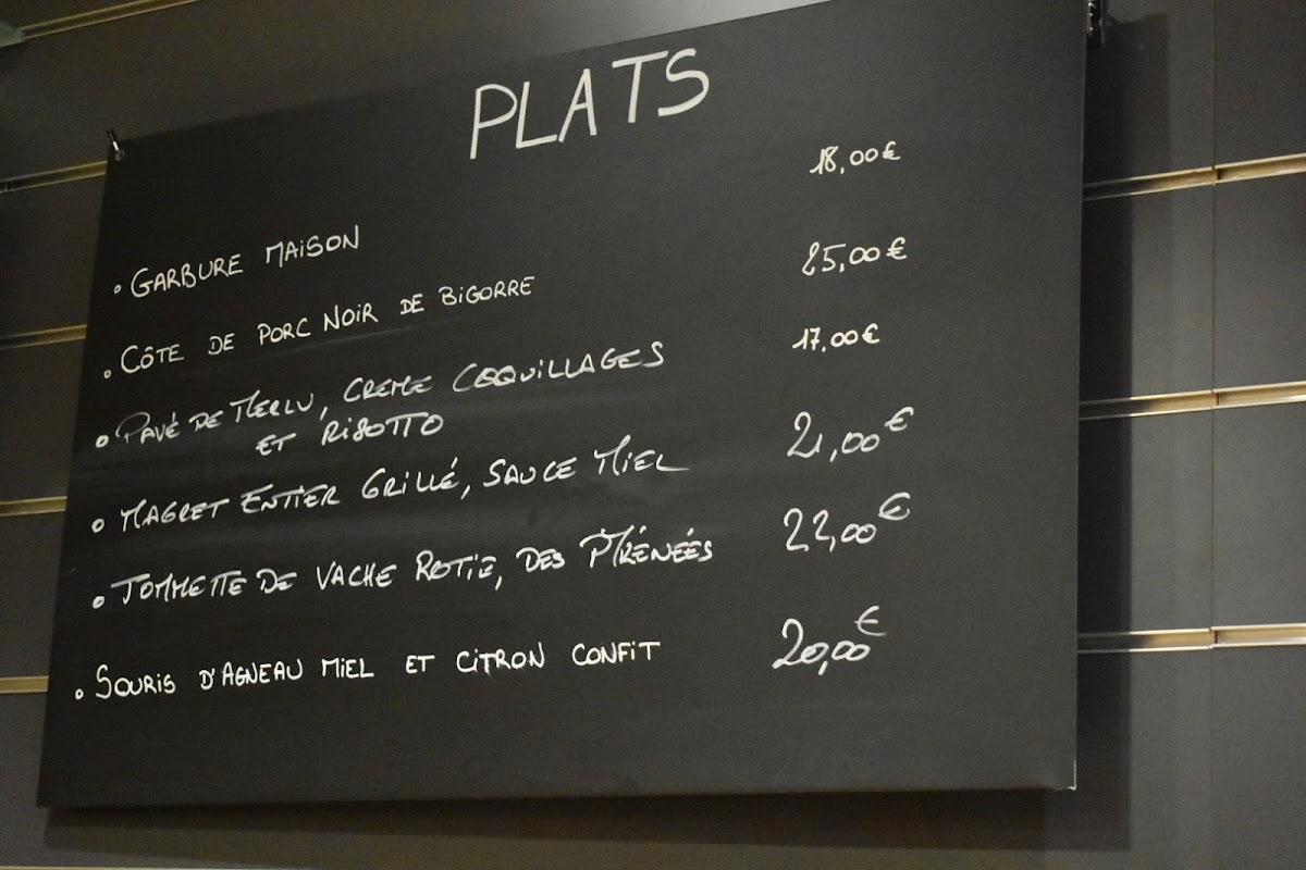 Menu au Restaurant l'ardoise, Loudenvielle