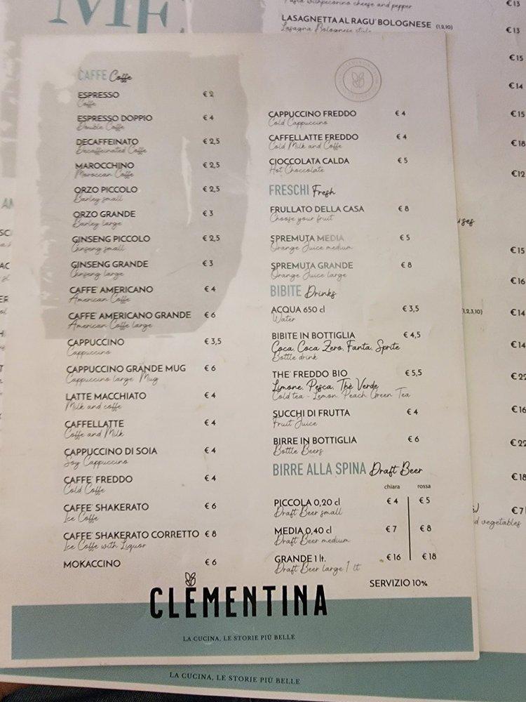 Menu di Ottavio Pizza e Spaghetti 