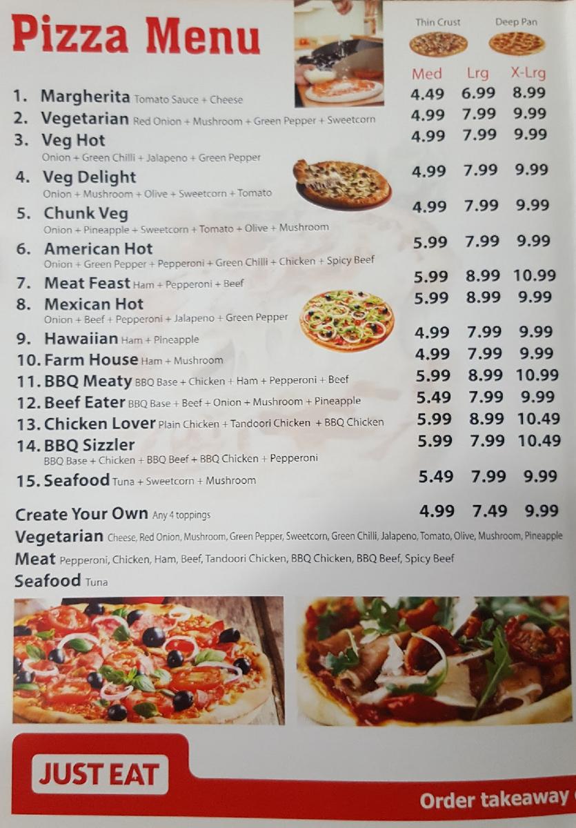 Menu at Chicken World Chestnut Grove restaurant, Mitcham