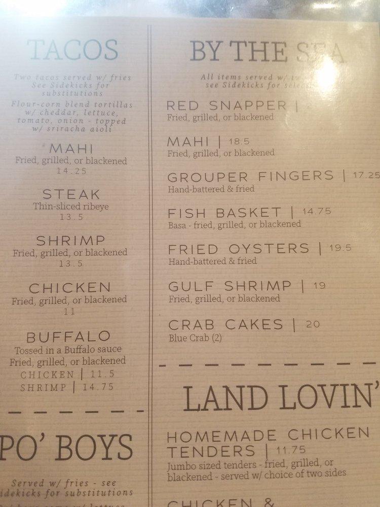 Menu at The BrickWall Sports Bar & Grille, Port Saint Joe