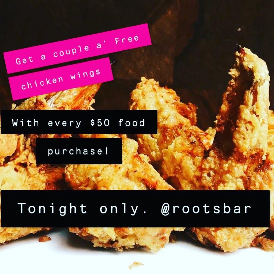 Menu at Roots Bar, Takaka