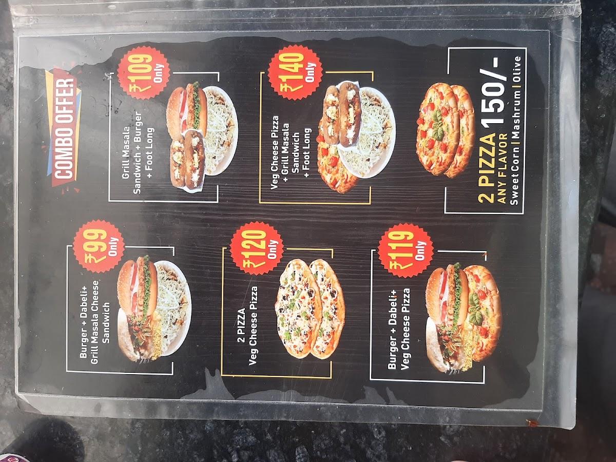 Menu at Sanwaliya food corner, Udaipur