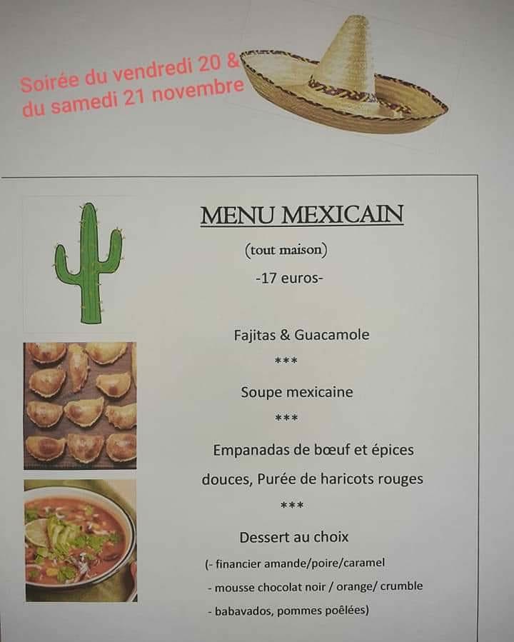 Menu au L'Ardoise restaurant, Flumet