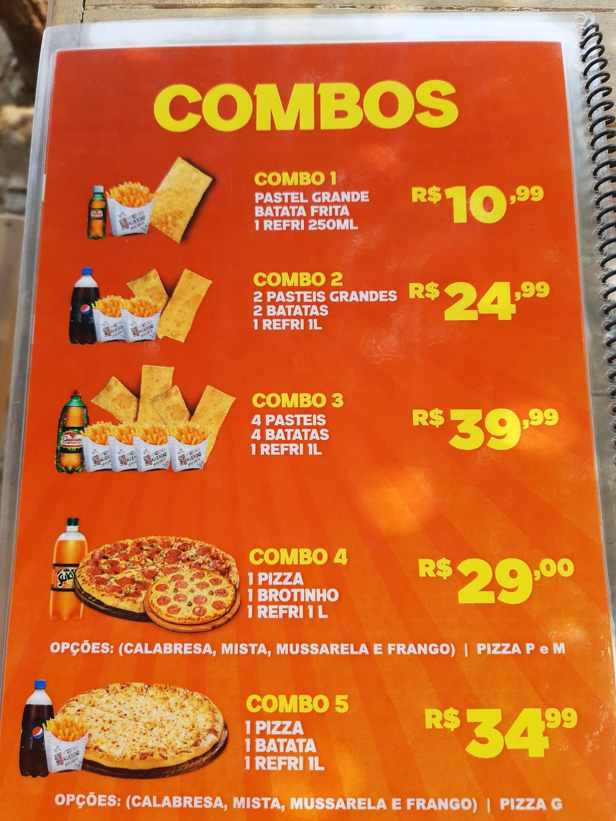 Mata Fome cardápio
